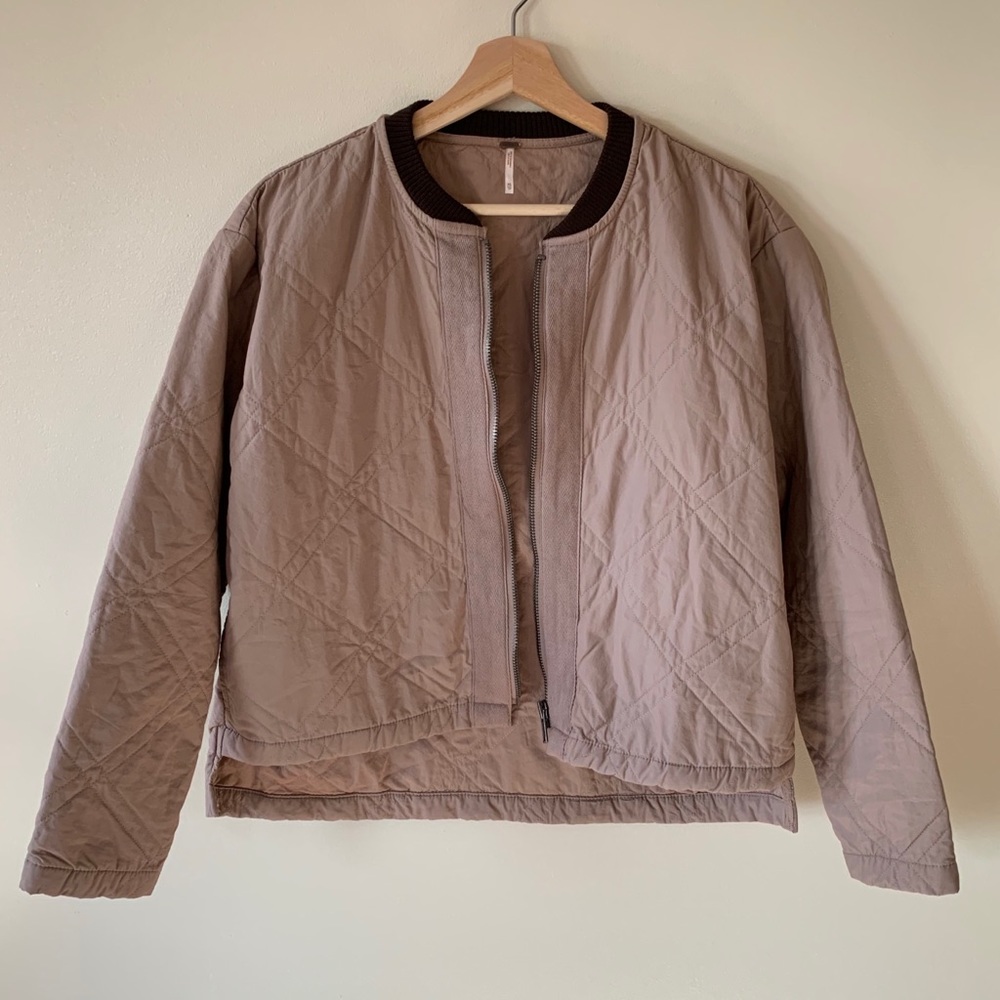 Free People • XS • Quilted Bomber Jacket